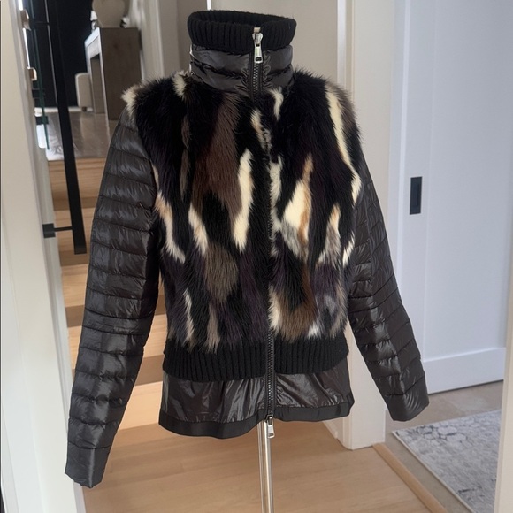 SOSKEN Marisa Minicucci Geela Fur & Puffer Jacket | Size 2 (US M) - Picture 2 of 7